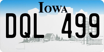 IA license plate DQL499