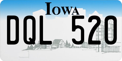 IA license plate DQL520
