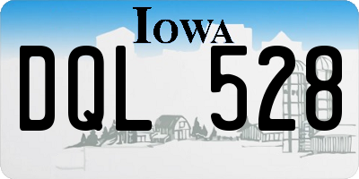 IA license plate DQL528