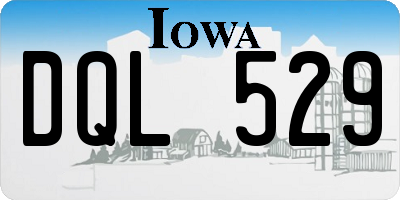 IA license plate DQL529