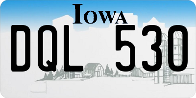 IA license plate DQL530