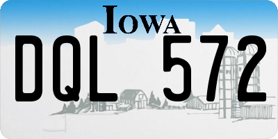 IA license plate DQL572