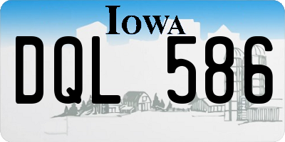 IA license plate DQL586