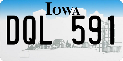 IA license plate DQL591