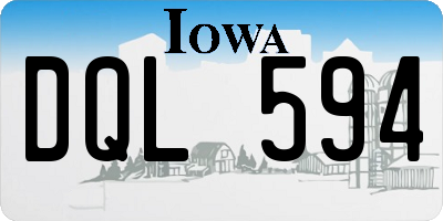 IA license plate DQL594