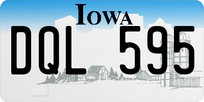 IA license plate DQL595
