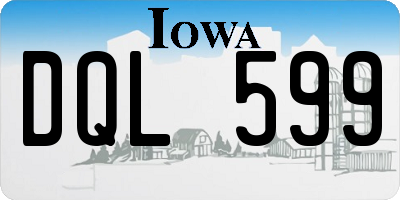 IA license plate DQL599