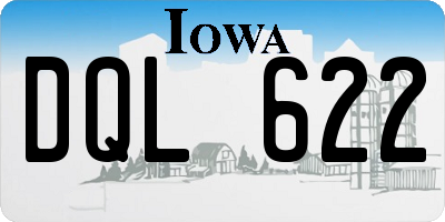 IA license plate DQL622