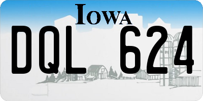 IA license plate DQL624