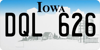 IA license plate DQL626