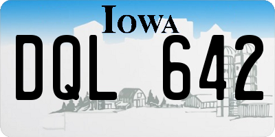 IA license plate DQL642