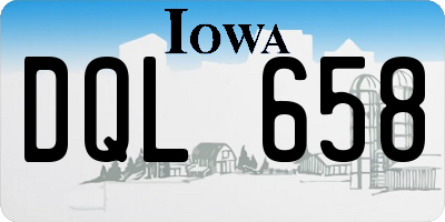 IA license plate DQL658