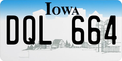 IA license plate DQL664