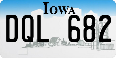 IA license plate DQL682
