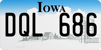 IA license plate DQL686