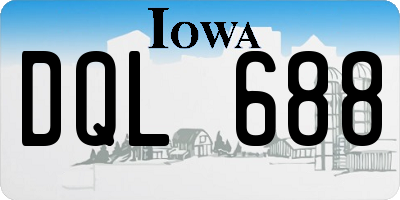 IA license plate DQL688