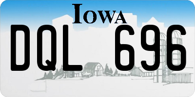IA license plate DQL696