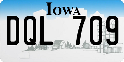 IA license plate DQL709
