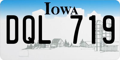 IA license plate DQL719