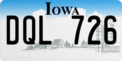 IA license plate DQL726