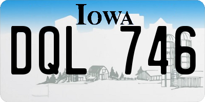 IA license plate DQL746