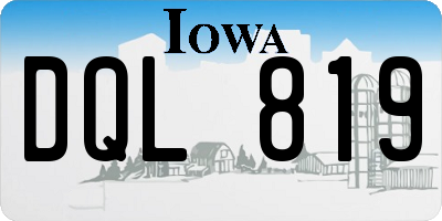 IA license plate DQL819