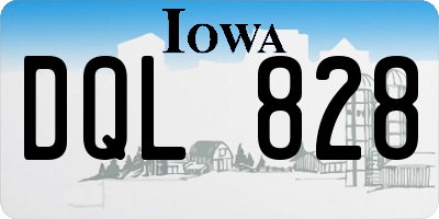 IA license plate DQL828