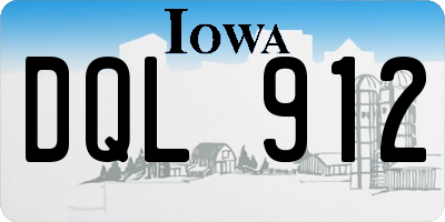 IA license plate DQL912
