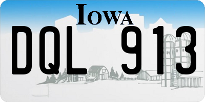 IA license plate DQL913