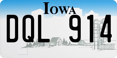 IA license plate DQL914