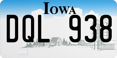 IA license plate DQL938