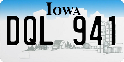 IA license plate DQL941