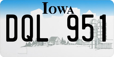 IA license plate DQL951