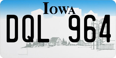 IA license plate DQL964