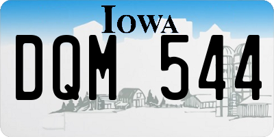 IA license plate DQM544