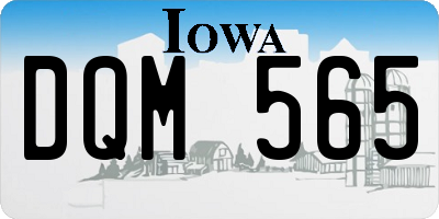 IA license plate DQM565