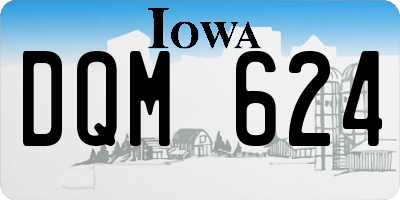 IA license plate DQM624