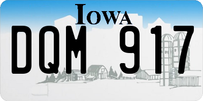 IA license plate DQM917