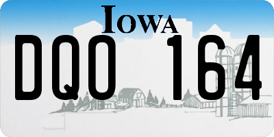 IA license plate DQO164