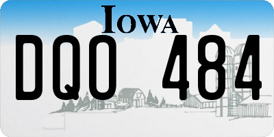 IA license plate DQO484