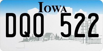 IA license plate DQO522