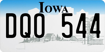 IA license plate DQO544