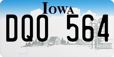 IA license plate DQO564
