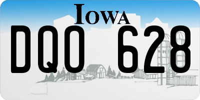 IA license plate DQO628