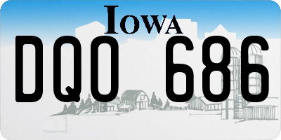 IA license plate DQO686