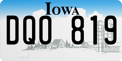 IA license plate DQO819