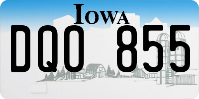 IA license plate DQO855