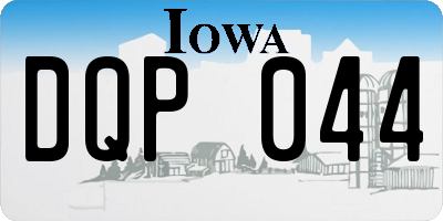 IA license plate DQP044