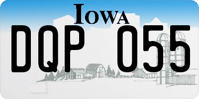 IA license plate DQP055