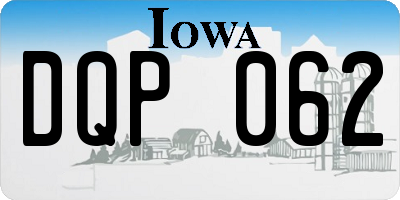 IA license plate DQP062